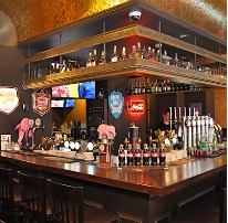 Ene hjørnet av baren til Beerhouse #1 (Bildet hentet fra stedet nettside).