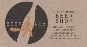 Visitkortet til Beerfox