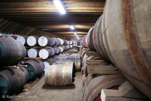 Shhh, whisky sleeping! The warehouse at BenRiach.